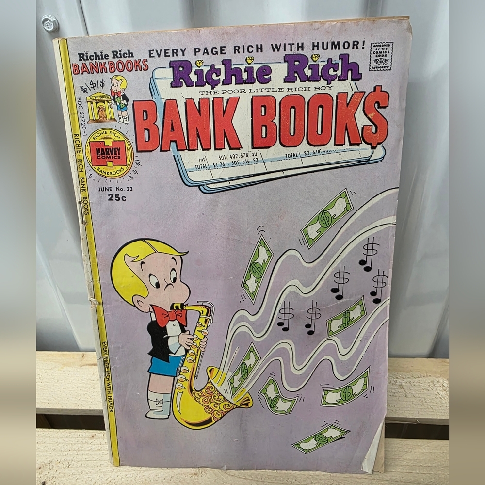 Richie Rich Bank Books Comic - Vintage Cover